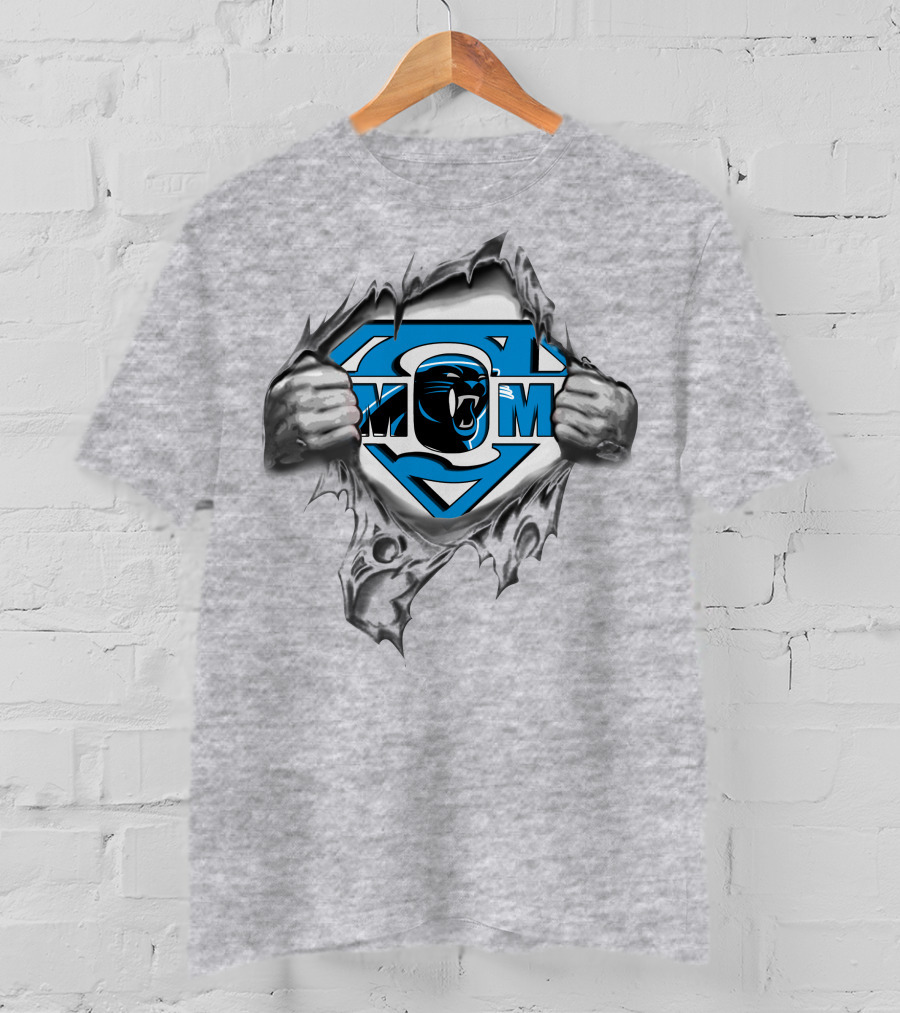 Panther Superhero Emblem With Claw Rip T-Shirt