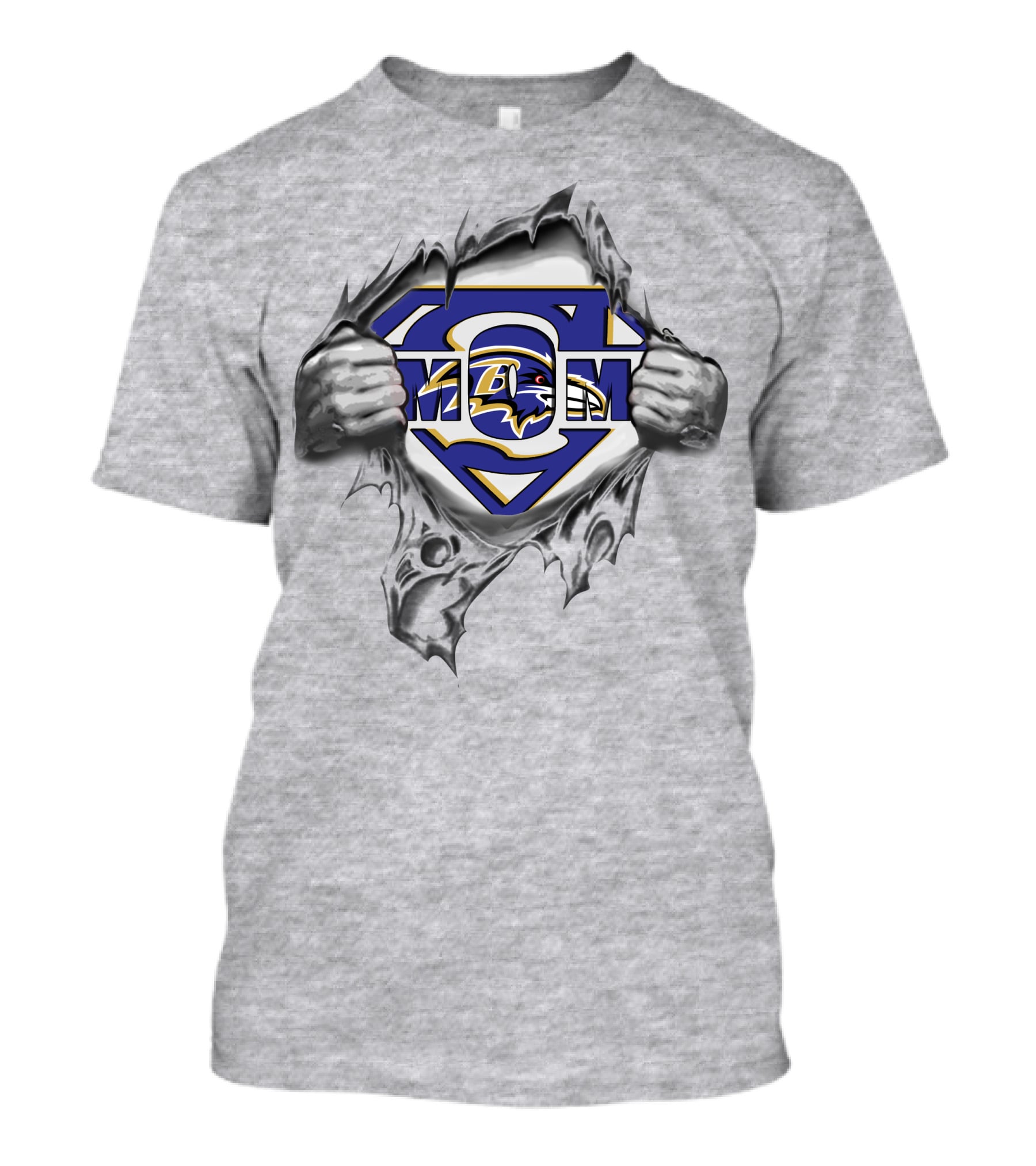 Ravens Super Logo Superman Emblem Fusion T-Shirt