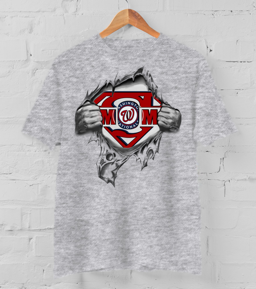 Washington Nationals Super Mom T-Shirt
