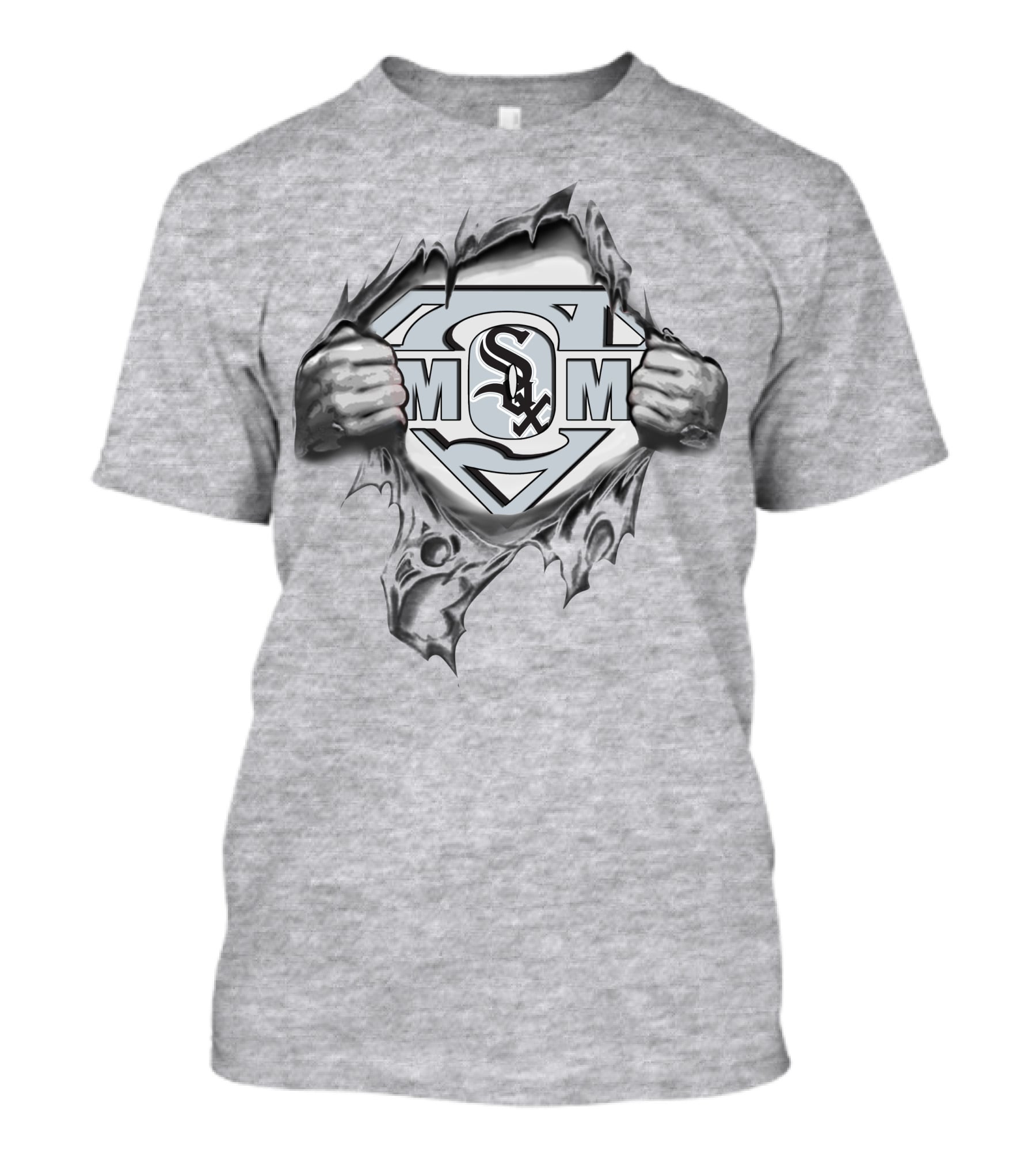 White Sox Super Mom Superman Logo Peeling T-Shirt