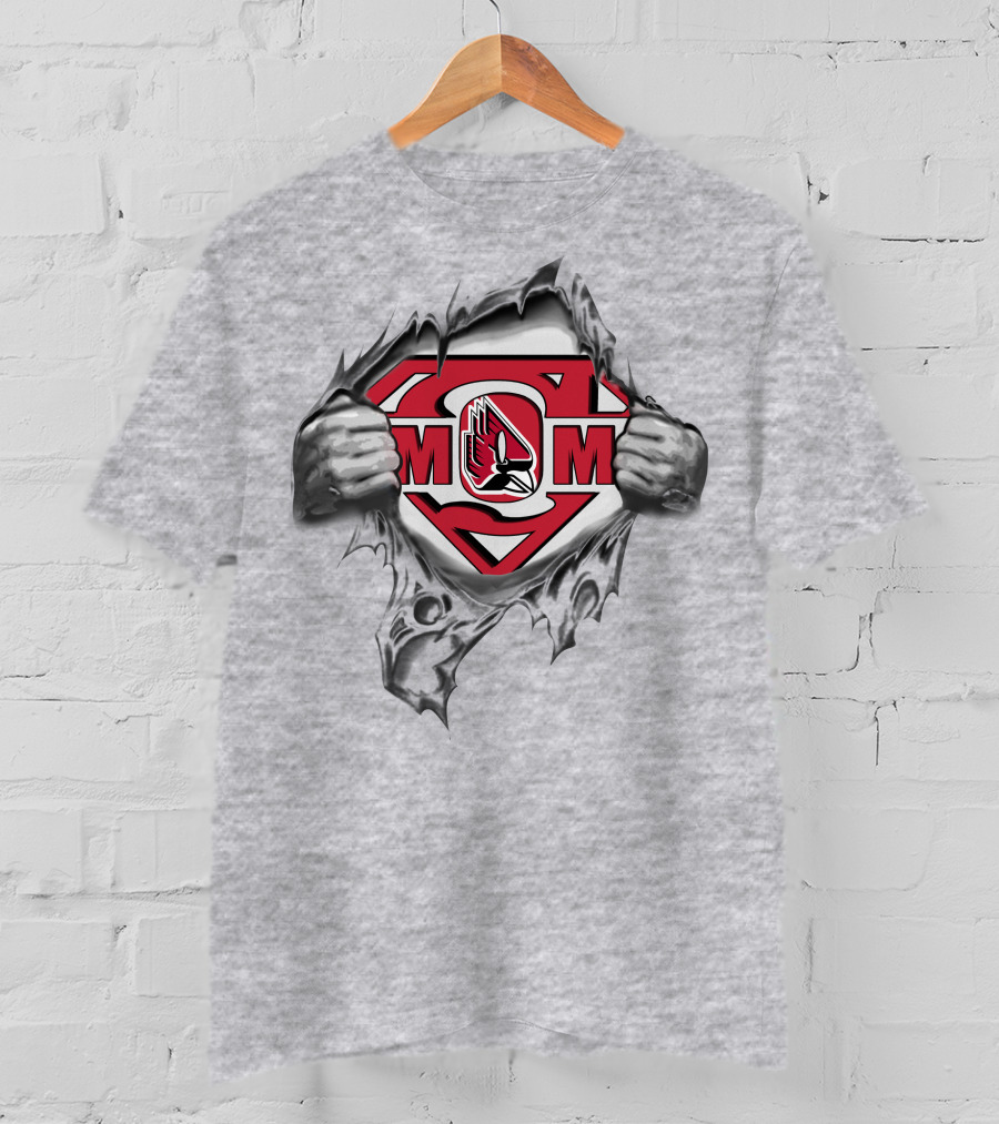Ball State Cardinals Super Mom Shield T-Shirt