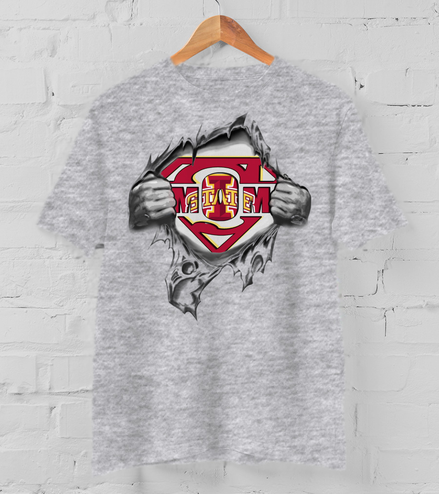 Iowa State Cyclones Superman Logo Emblem T-Shirt