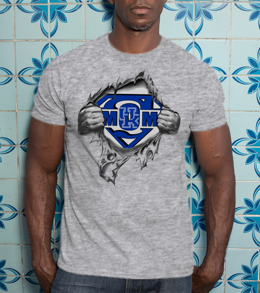 Kentucky Wildcats Super Mom K Logo Heroic Strength T-Shirt