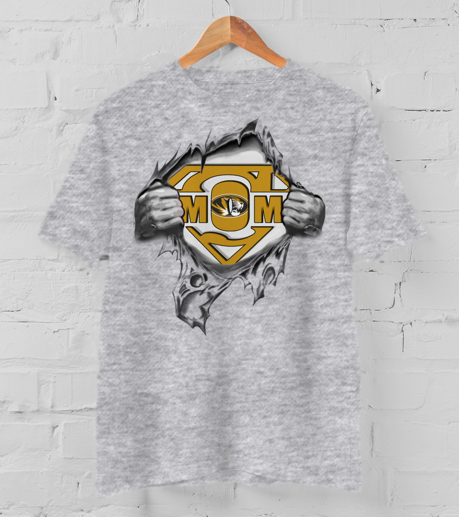 Missouri Tigers MOM Super Symbol Rip Through T-Shirt