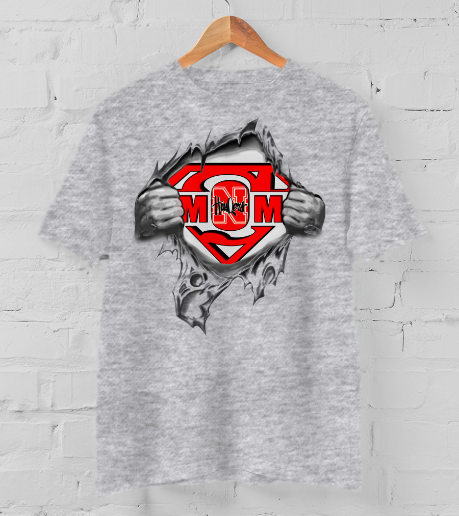 M Husker Mom Nebraska Cornhuskers Super T-Shirt