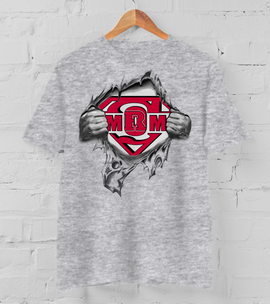 Rutgers Scarlet Knights R Super Emblem Peeling Metal Hands T-Shirt