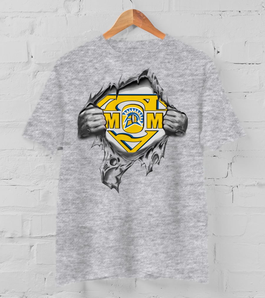 San Jose State Spartans MOM Superhero Emblem T-Shirt