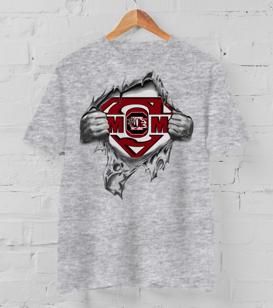 South Carolina Gamecocks Super Mom Emblem T-Shirt