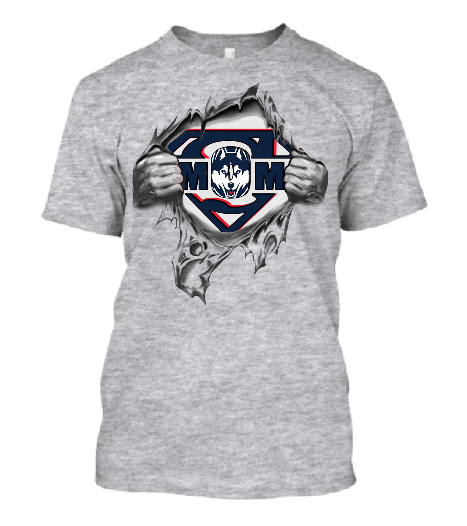 UConn Huskies Super Mom Hero T-Shirt