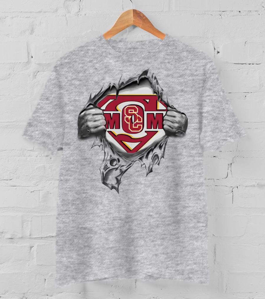 USC Trojans SC Superman Logo Rip T-Shirt