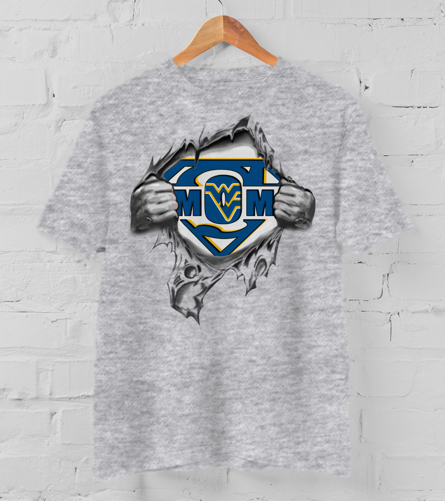 West Virginia Mountaineers Super Mom T-Shirt