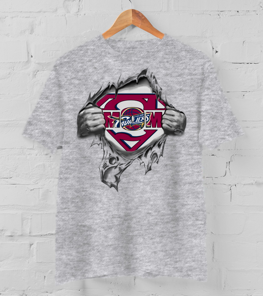 Cleveland Cavaliers Superman Logo Basketball Emblem T-Shirt