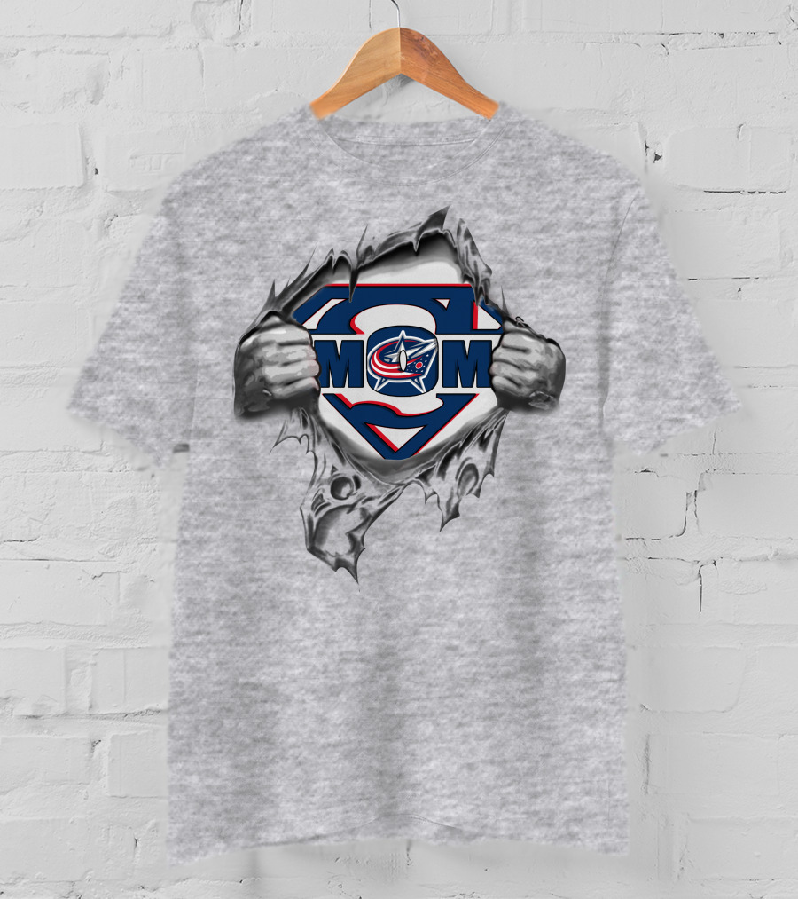 Columbus Blue Jackets Mom Super T-Shirt