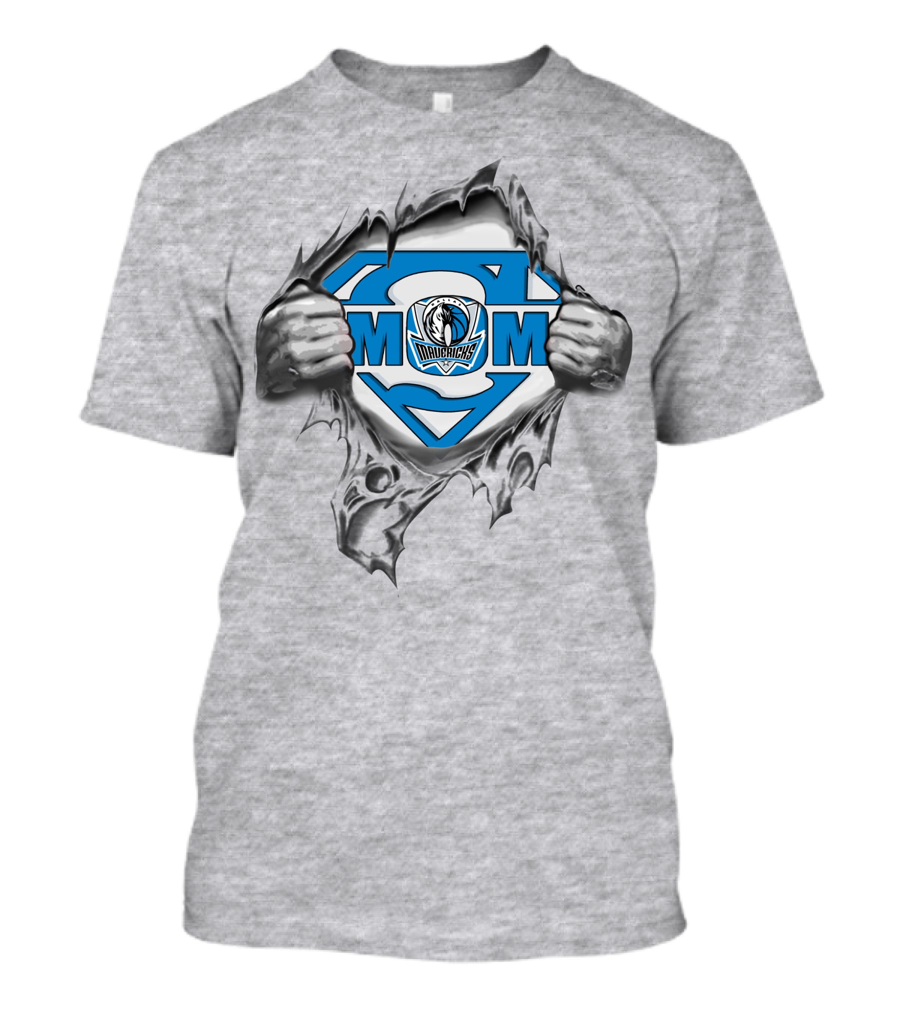 Dallas Mavericks Mom Super Logo Tear-Away T-Shirt