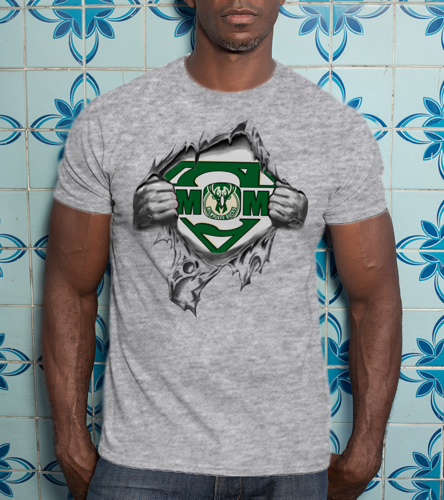 Milwaukee Bucks Super Mom Emblem T-Shirt