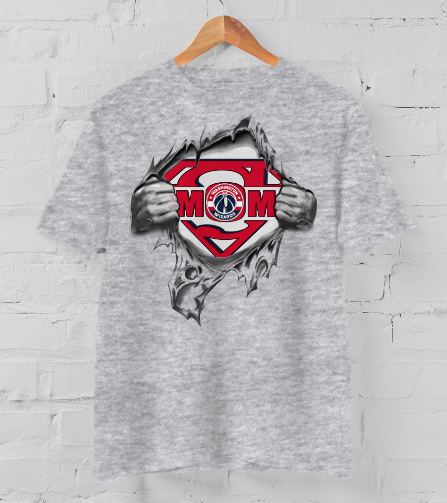 Washington Wizards Super Mom Logo Shield T-Shirt