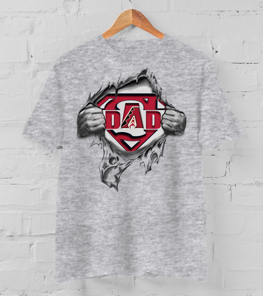 Arizona Diamondbacks Super Dad Superman T-Shirt