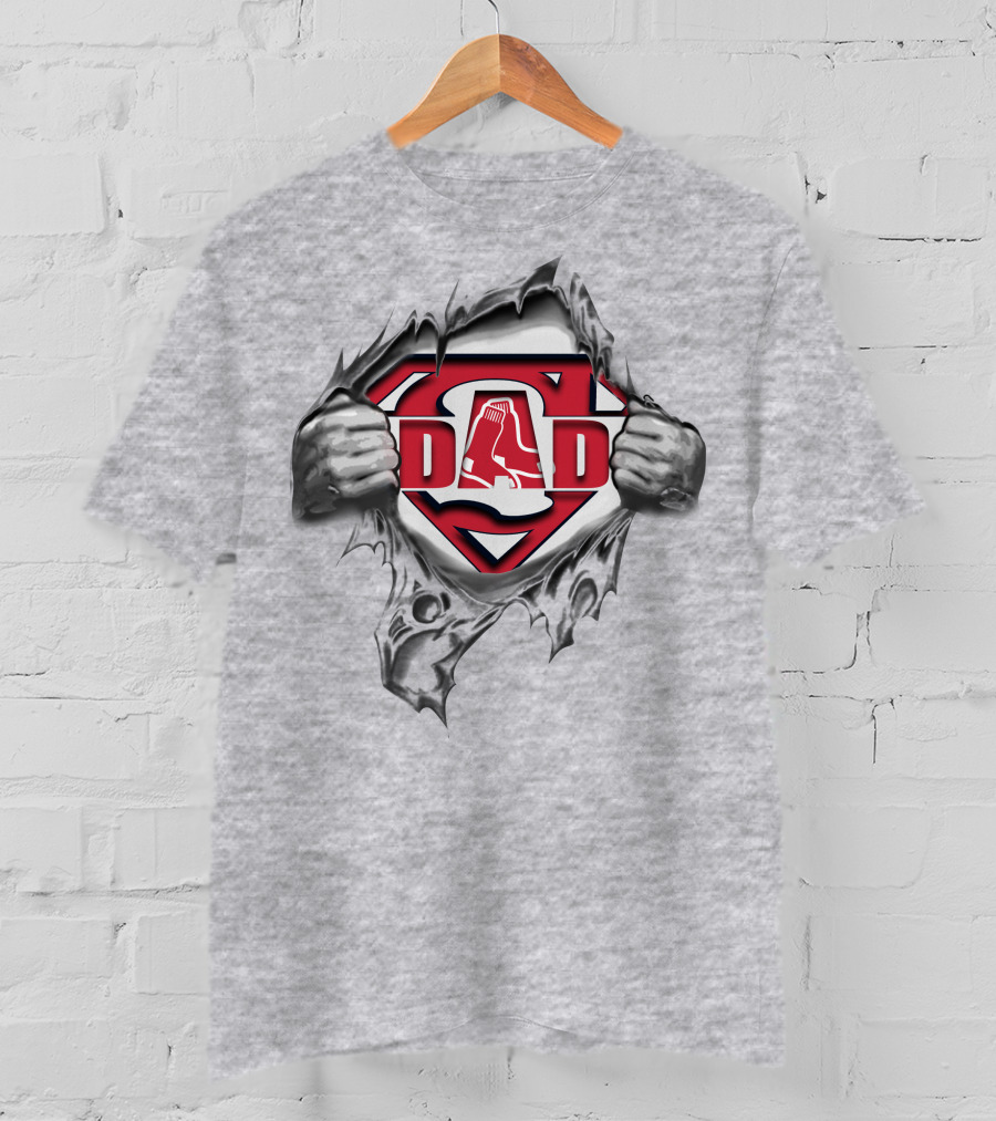 Boston Red Sox Super Dad Superman T-Shirt