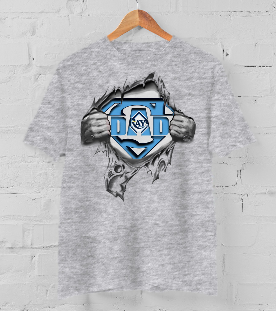 Tampa Bay Rays Dad Superhero T-Shirt