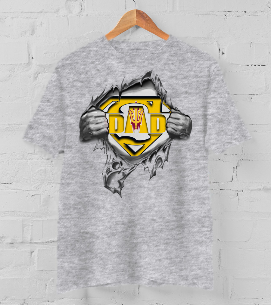 Arizona State Sun Devils Super Dad S Shield T-Shirt