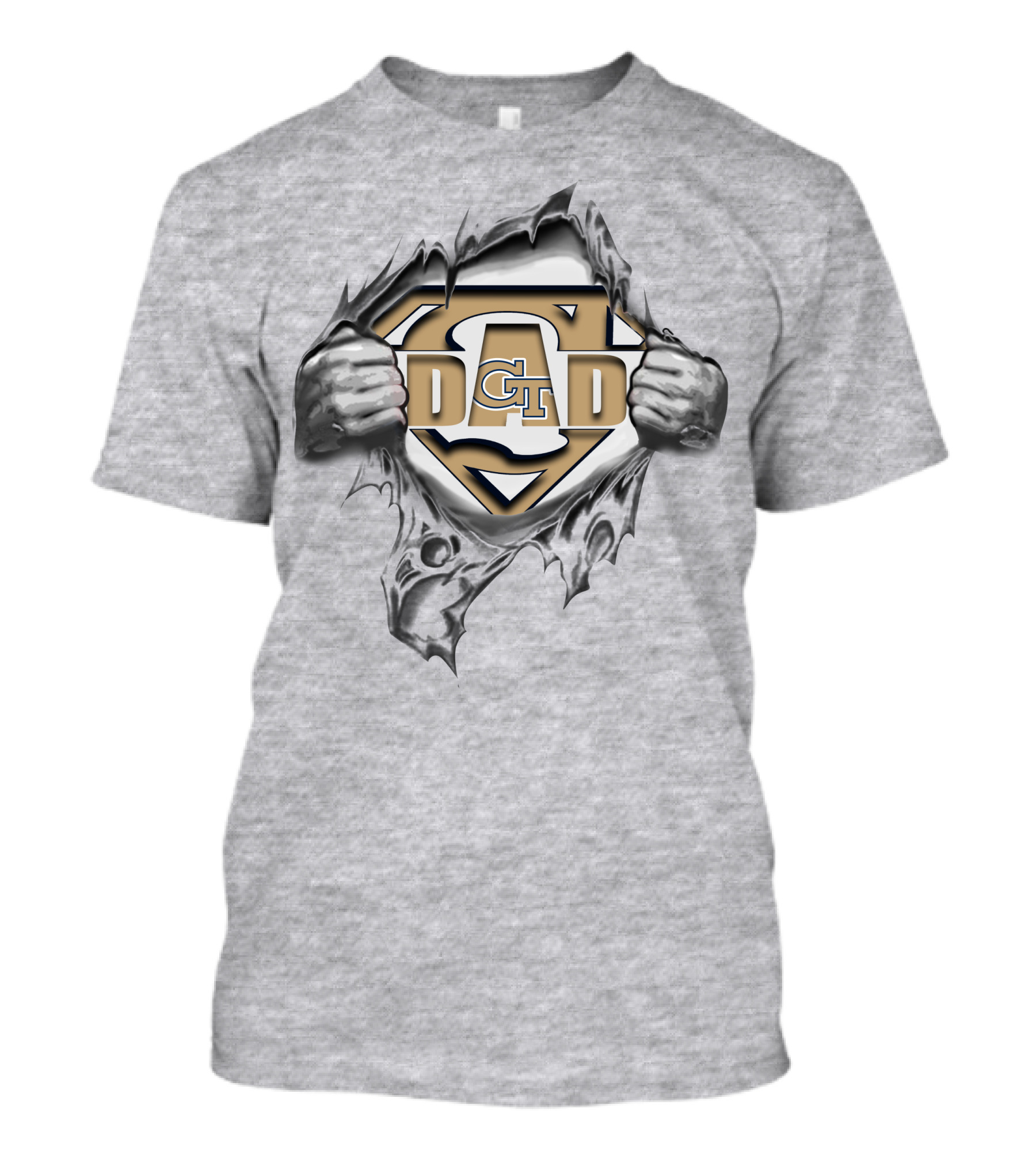 Georgia Tech Yellow Jackets Gt Super Dad T-Shirt