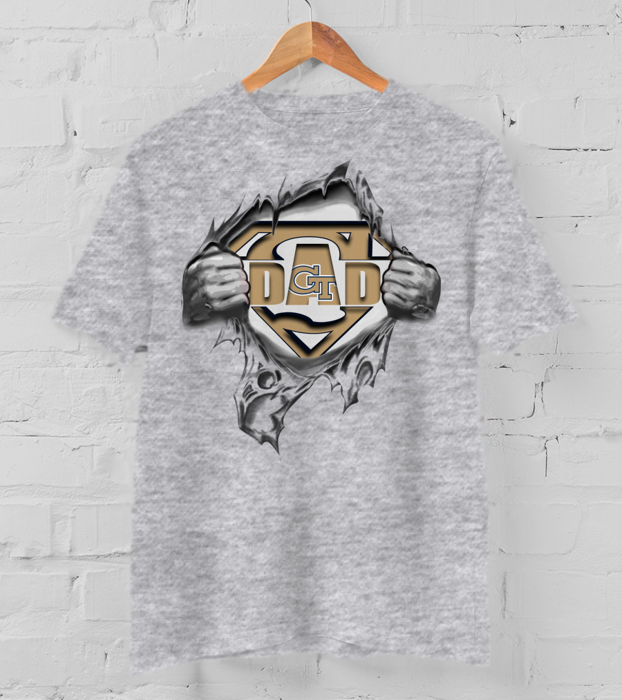 Georgia Tech Yellow Jackets Gt Super Dad T-Shirt