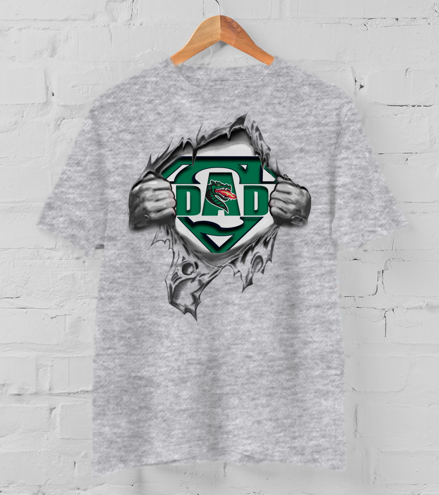 Uab Blazers Dad Logo With Shield Design And Dragon T-Shirt