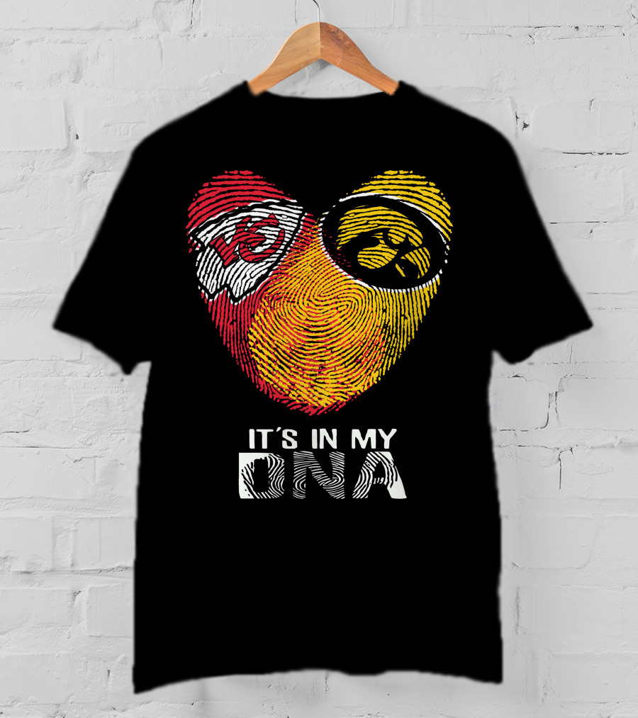 Kansas City Chiefs Iowa Hawkeyes It's In My DNA T-Shirt