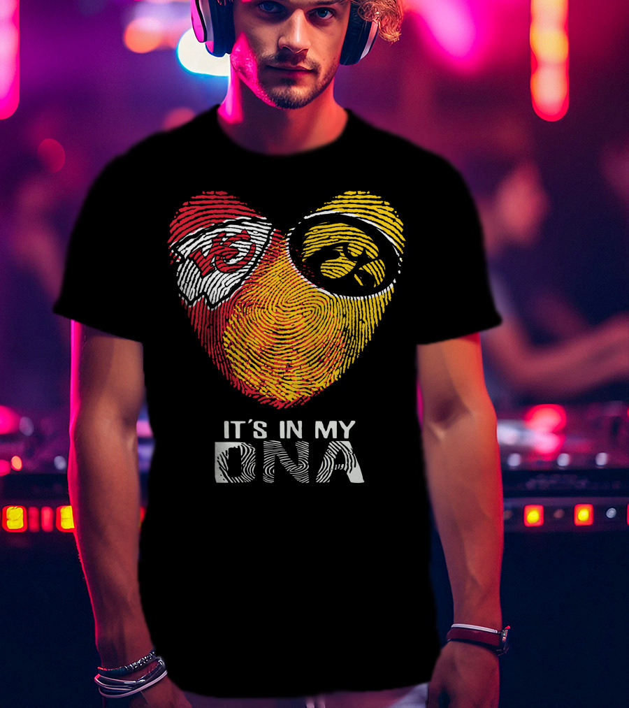 Kansas City Chiefs Iowa Hawkeyes It's In My DNA T-Shirt