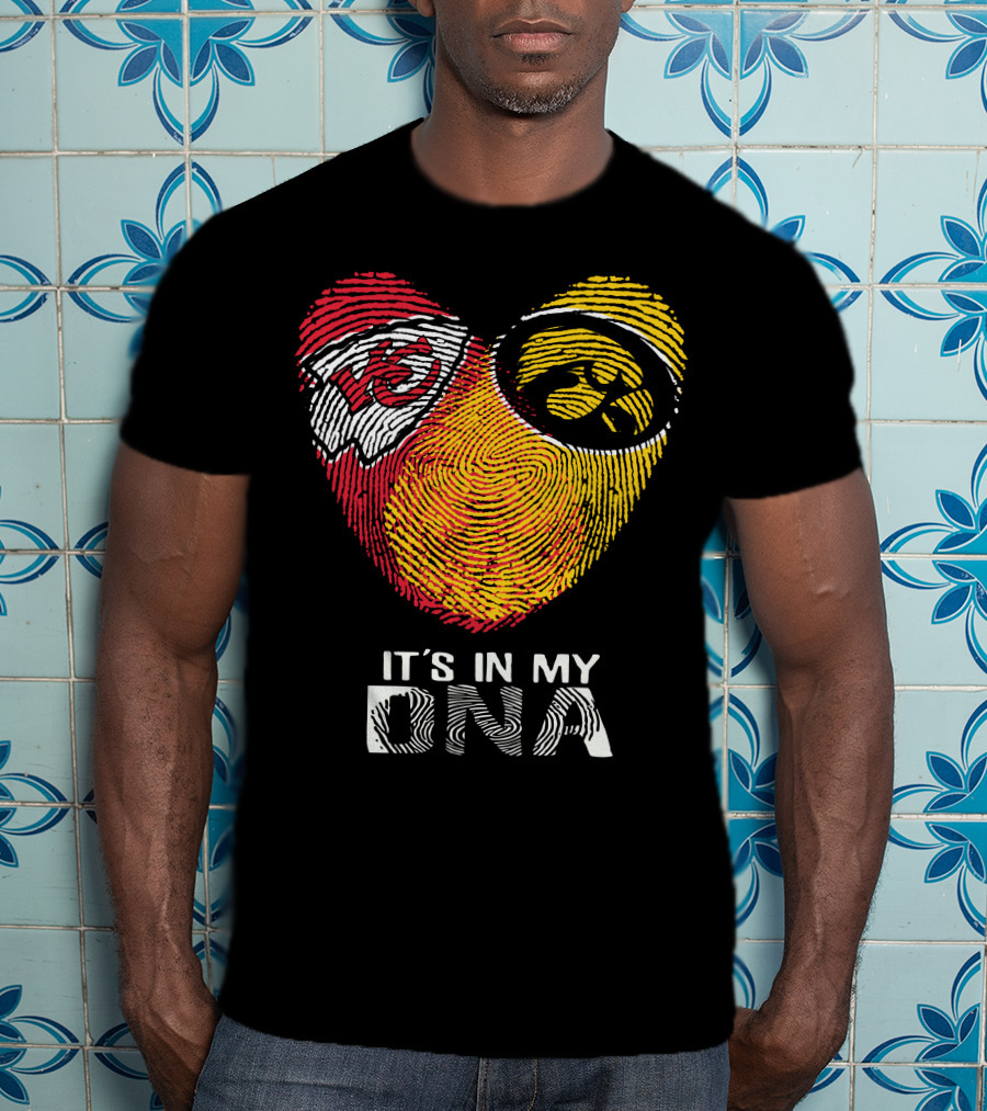 Kansas City Chiefs Iowa Hawkeyes It's In My DNA T-Shirt