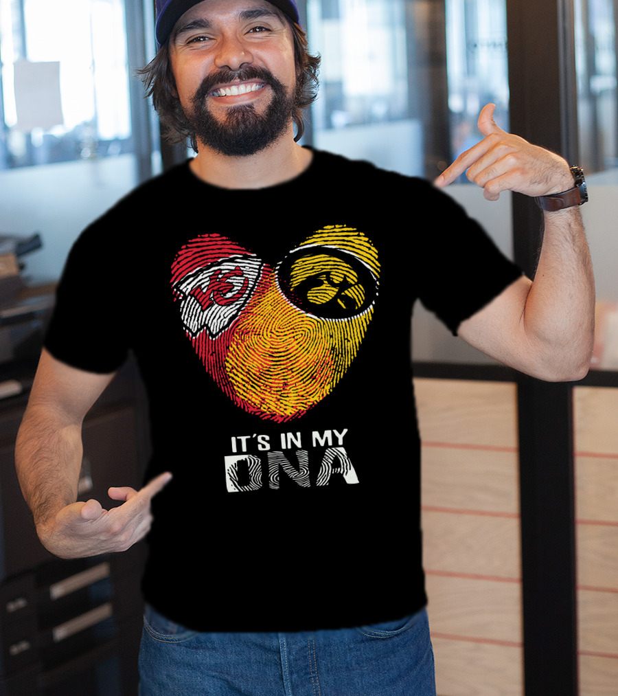 Kansas City Chiefs Iowa Hawkeyes It's In My DNA T-Shirt