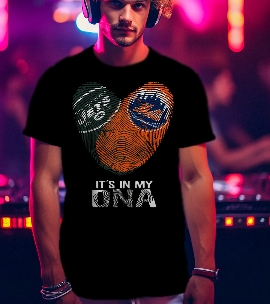 Jets Mets It's In My DNA Fingerprint T-Shirt