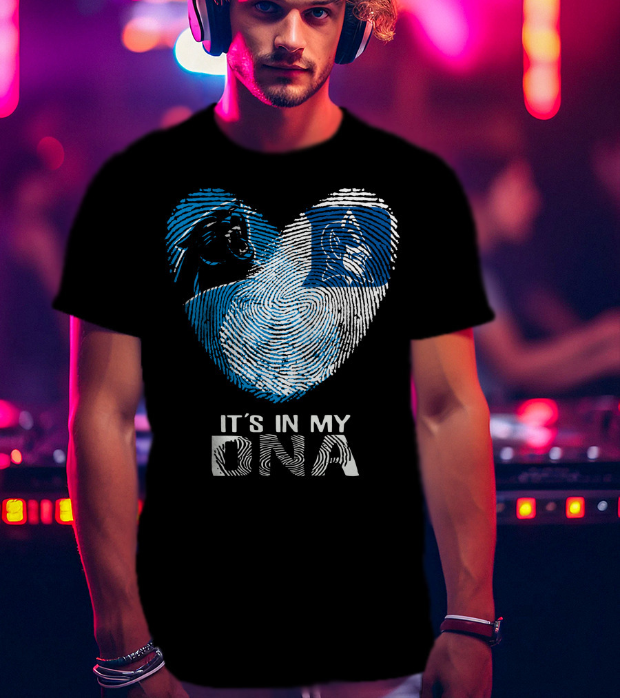 Panthers Duke It's In My DNA Fingerprint Heart T-Shirt