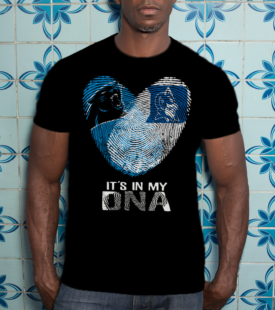 Panthers Duke It's In My DNA Fingerprint Heart T-Shirt