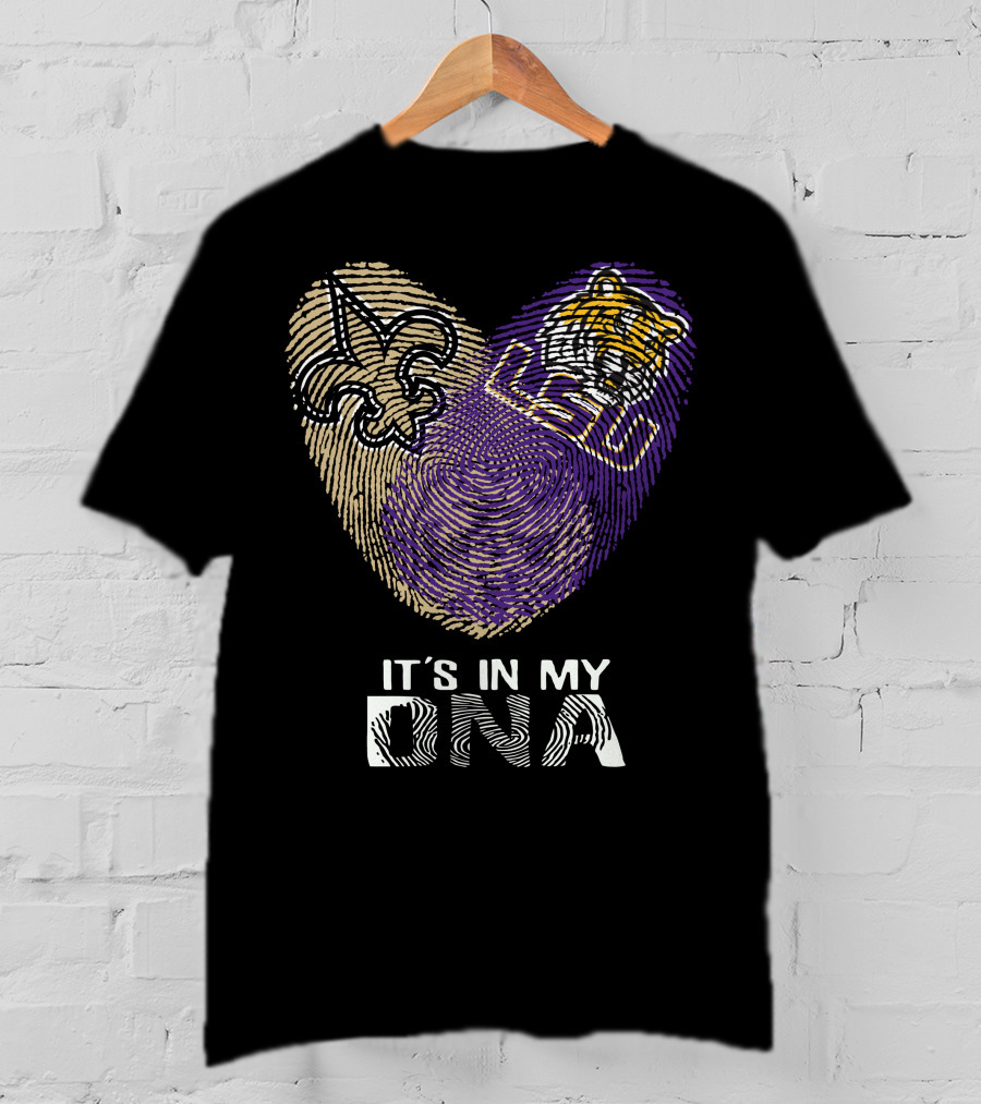 Saints LSU Tiger It's In My DNA T-Shirt