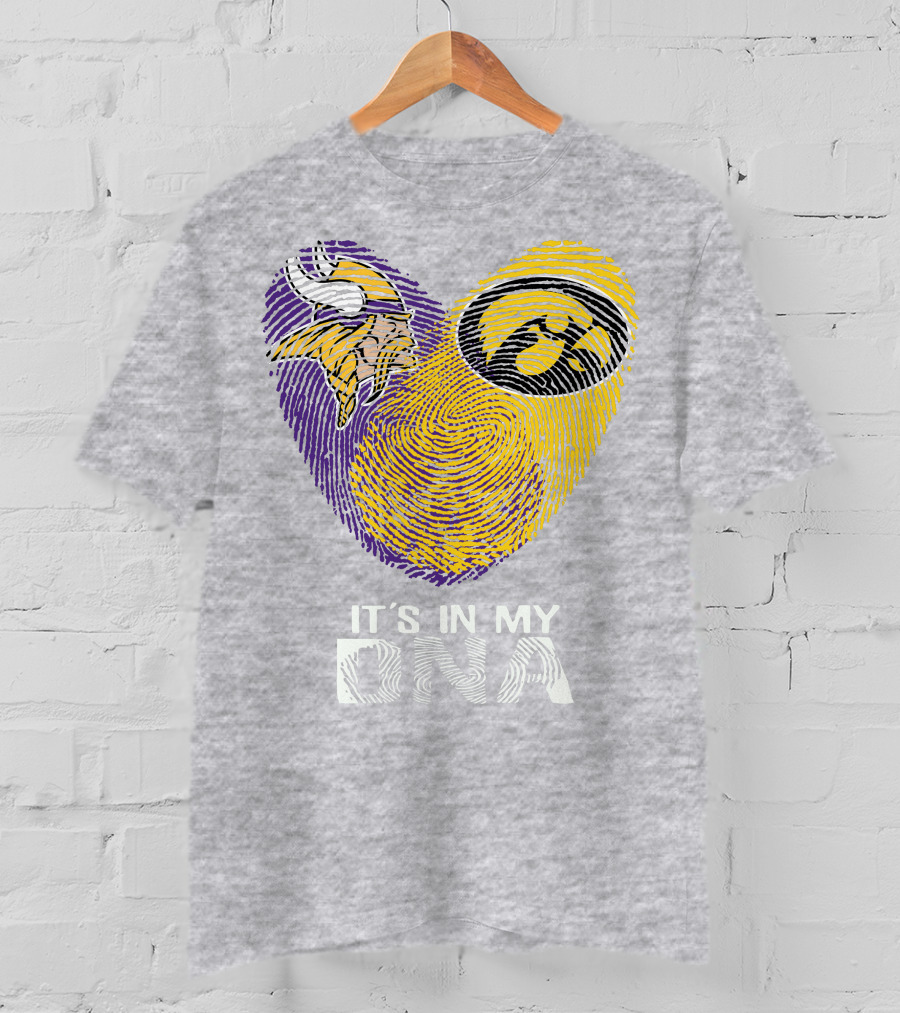 Vikings Iowa Hawkeyes It's In My DNA T-Shirt