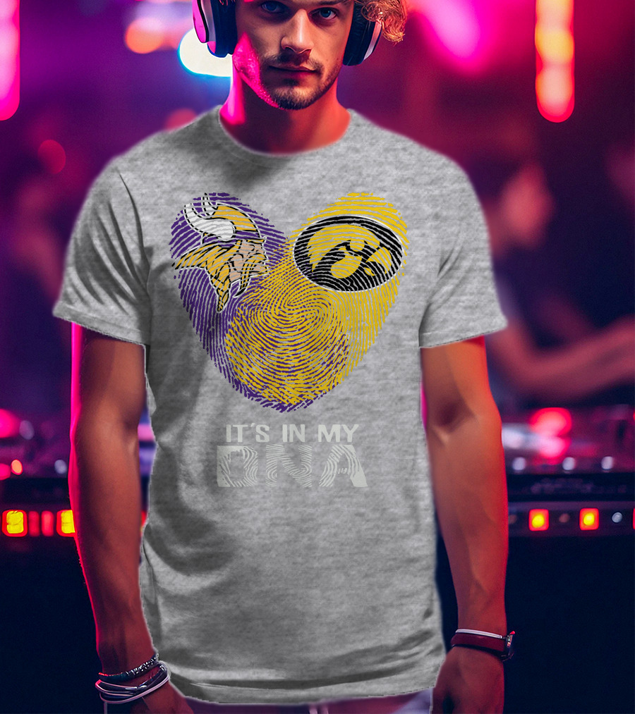 Vikings Iowa Hawkeyes It's In My DNA T-Shirt