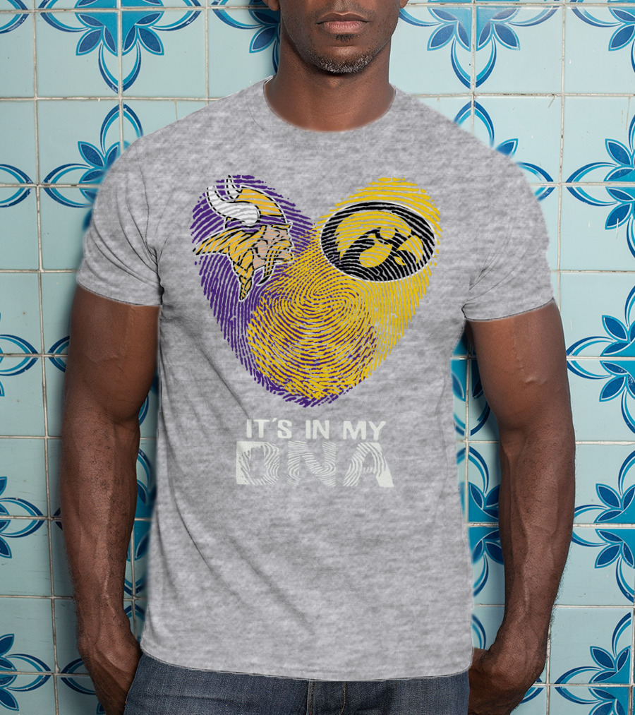 Vikings Iowa Hawkeyes It's In My DNA T-Shirt