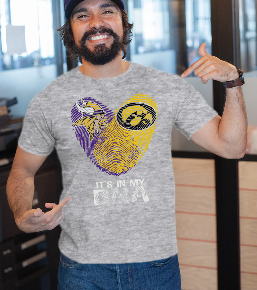 Vikings Iowa Hawkeyes It's In My DNA T-Shirt