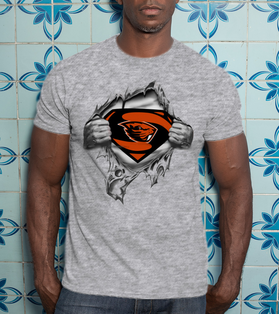 Beavers Super Man Chest T-Shirt