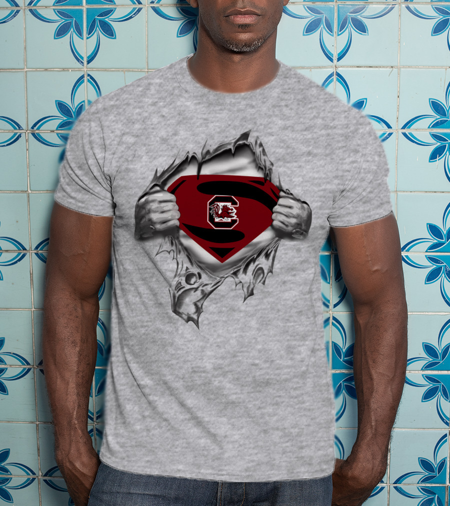 South Carolina Gamecocks Superman T-Shirt
