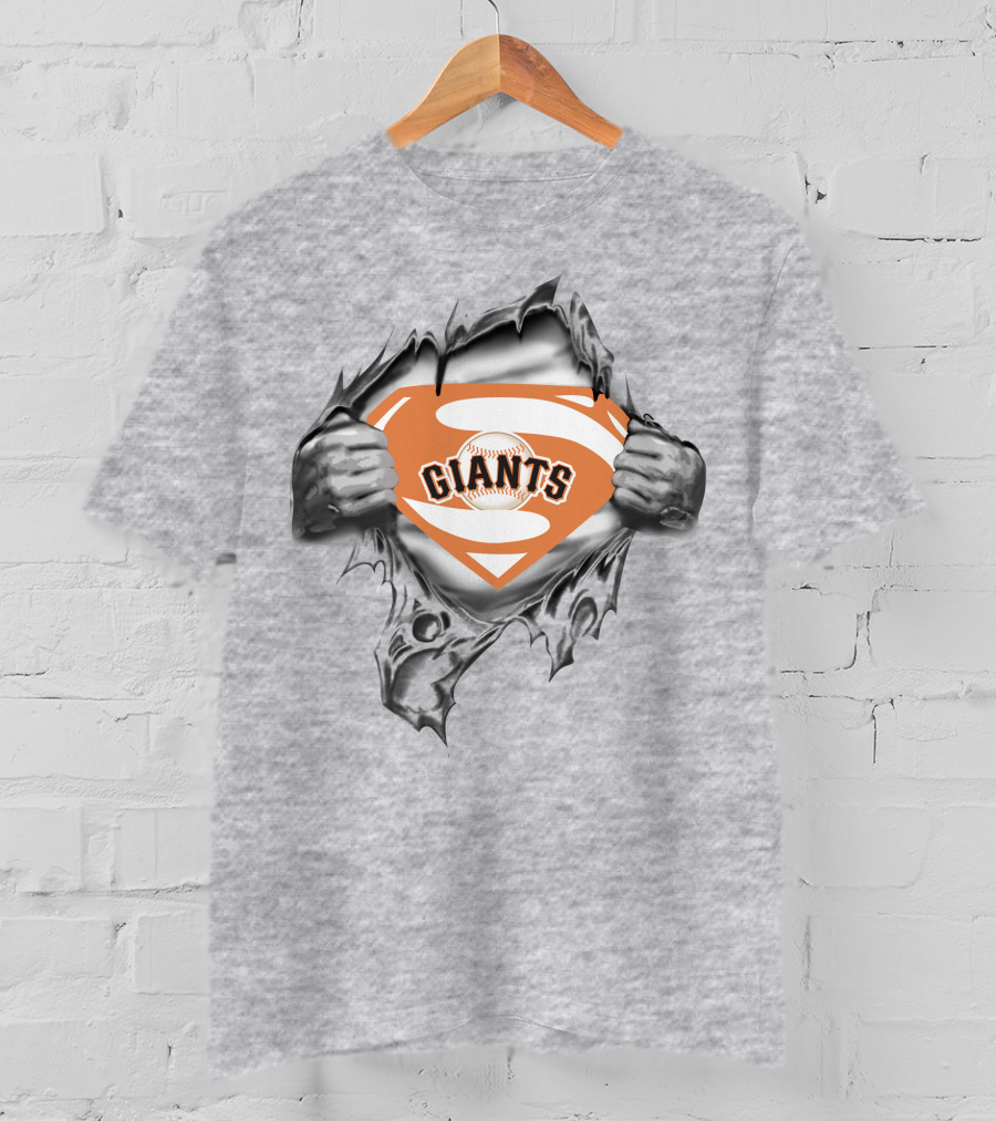 Giants Baseball Superhero T-Shirt