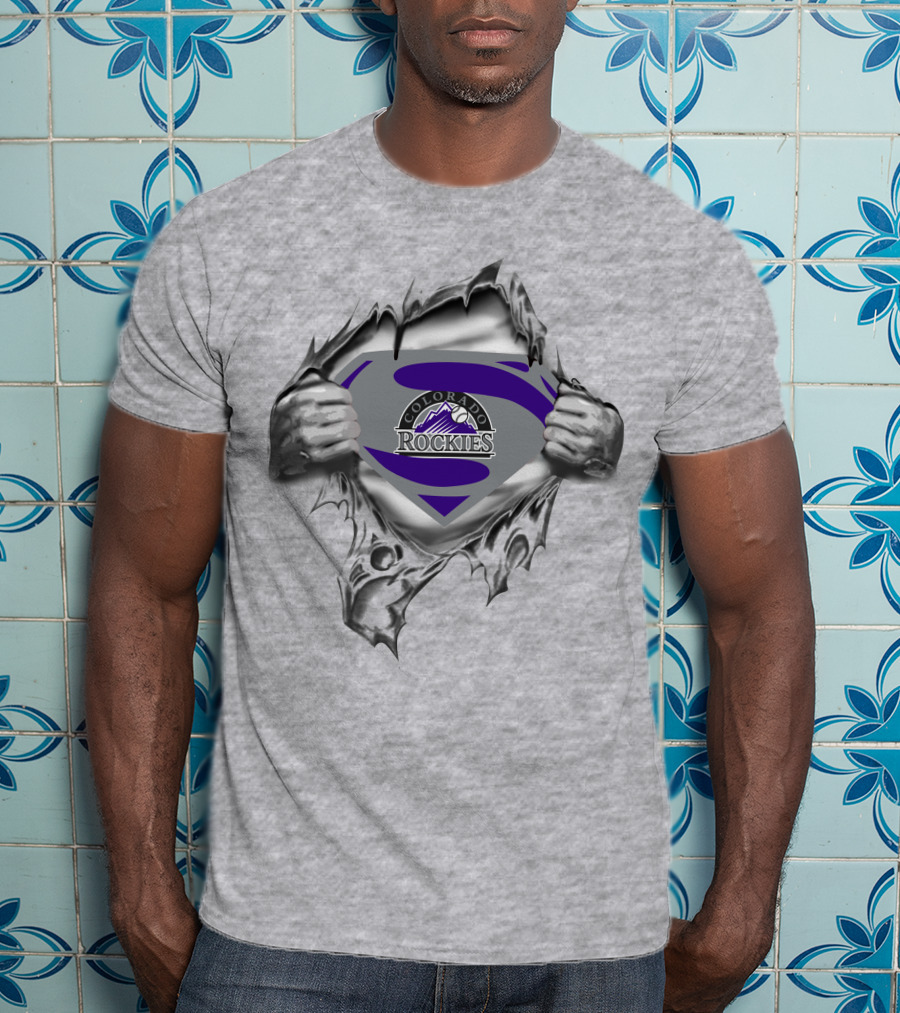 Colorado Rockies Superman T-Shirt
