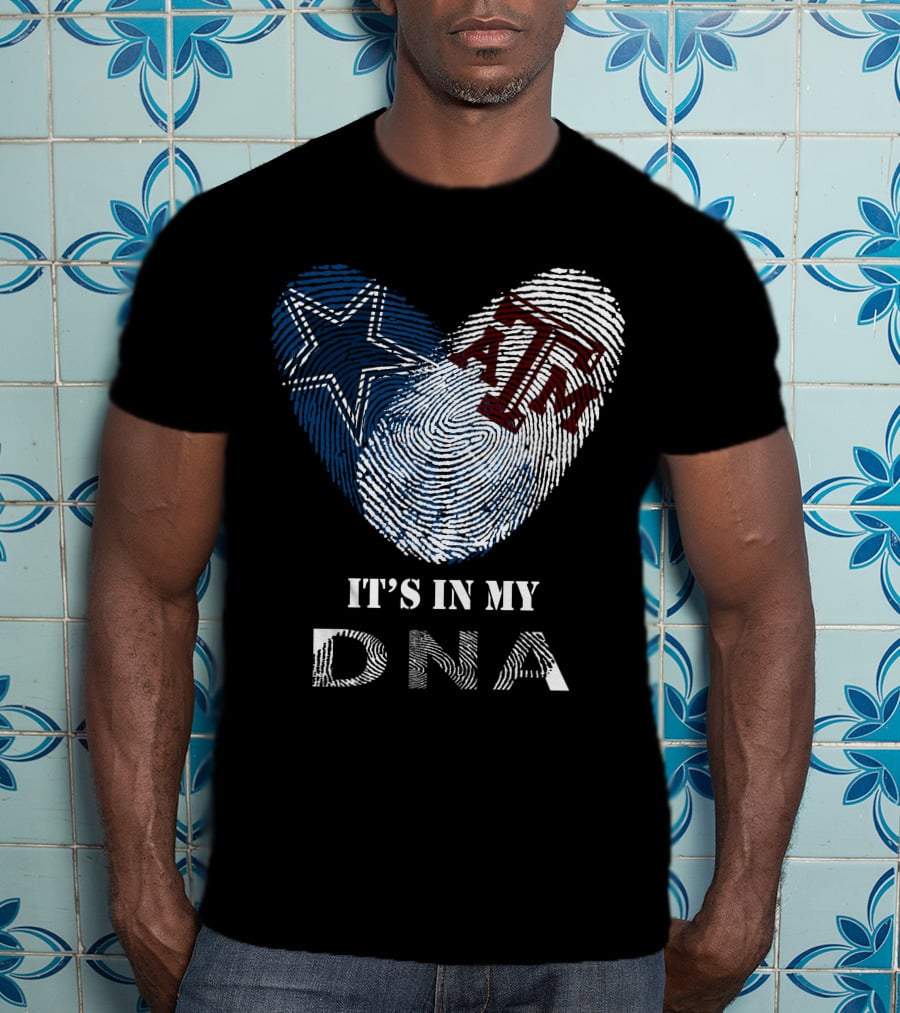 Cowboys Texas A&M Aggies Star Maroon It's In My DNA T-Shirt
