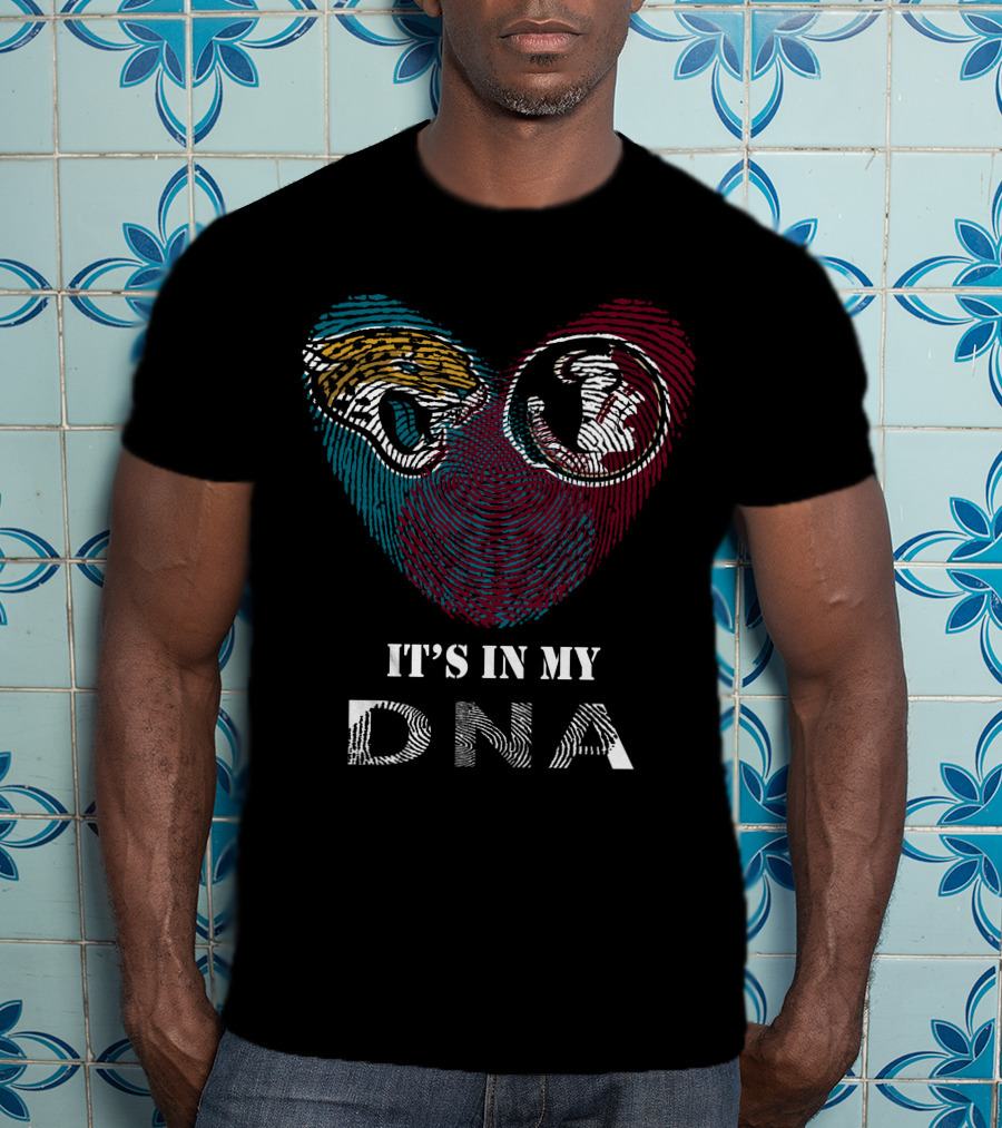 Jaguars Seminoles Heart It's In My DNA T-Shirt