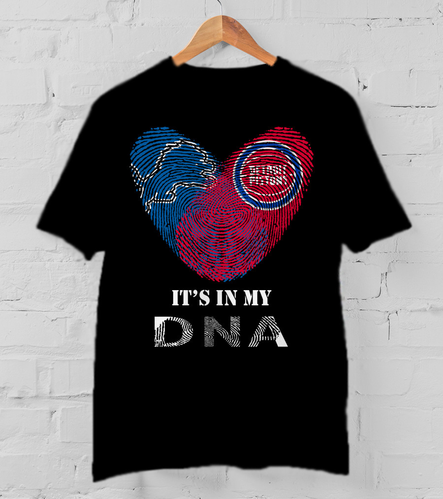 Detroit Lions Pistons It's In My DNA T-Shirt