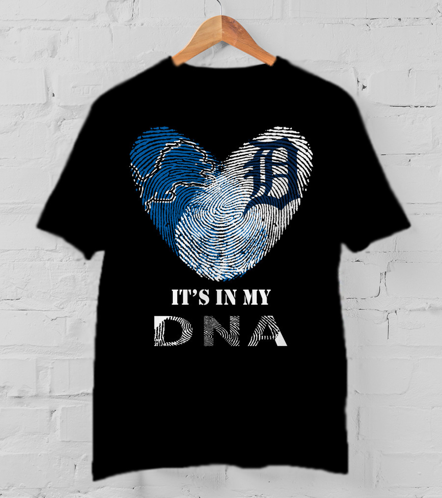 Detroit Tigers Heart It's In My DNA T-Shirt