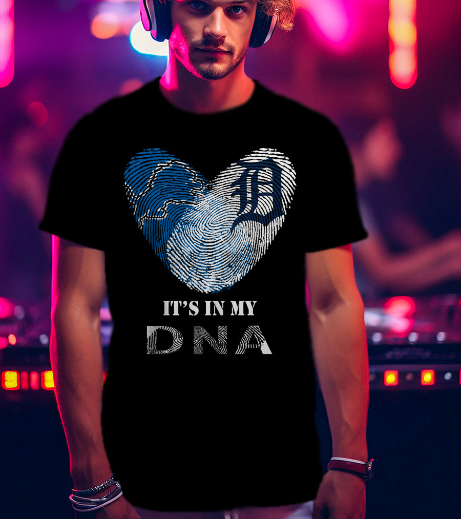 Detroit Tigers Heart It's In My DNA T-Shirt