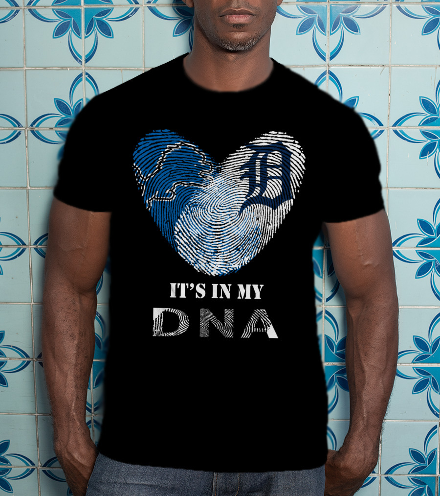Detroit Tigers Heart It's In My DNA T-Shirt