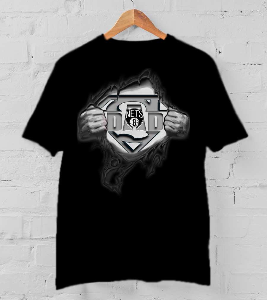 Brooklyn Nets Super Dad Superman T-Shirt